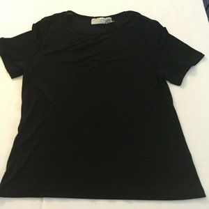 Women's Large JACLYN SMITH Sheer Black Top